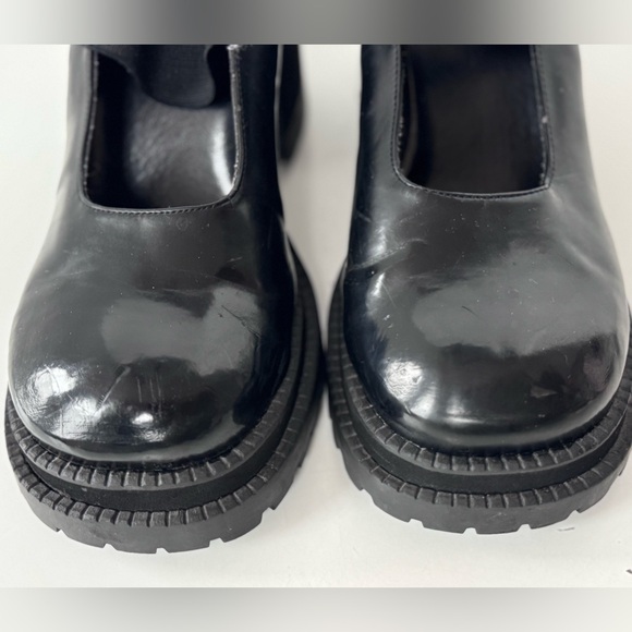 Vintage 90s Style Bongo Platform Mary Jane Chunky Platform Heels Shoes Size 8.5 - Picture 4 of 11
